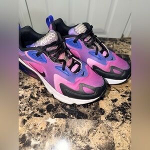 Nike Women's Purple and Blue Athletic Shoes - Air Max 200- Size 6